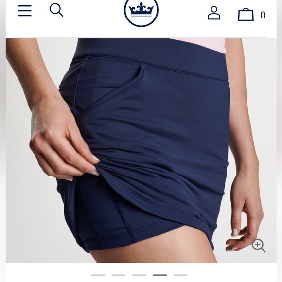 NWT Peter Millar Tennis Skort Skirt Navy size XL - Picture 2 of 10